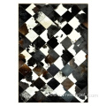 wholesale Black and White cowhide patchwork rug Carpet